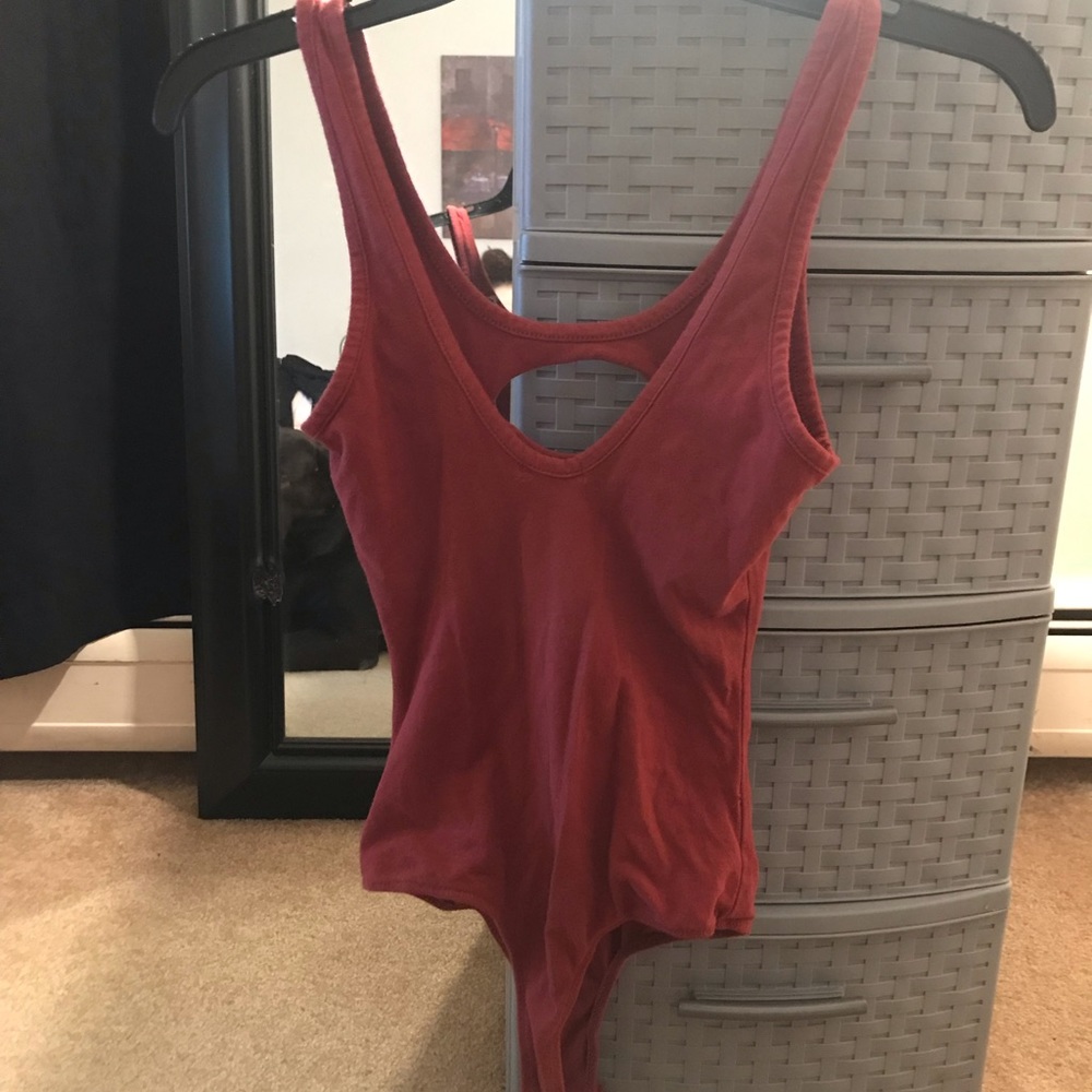 🎀Orang-Red Cut Outs One Piece - Picture 3 of 3